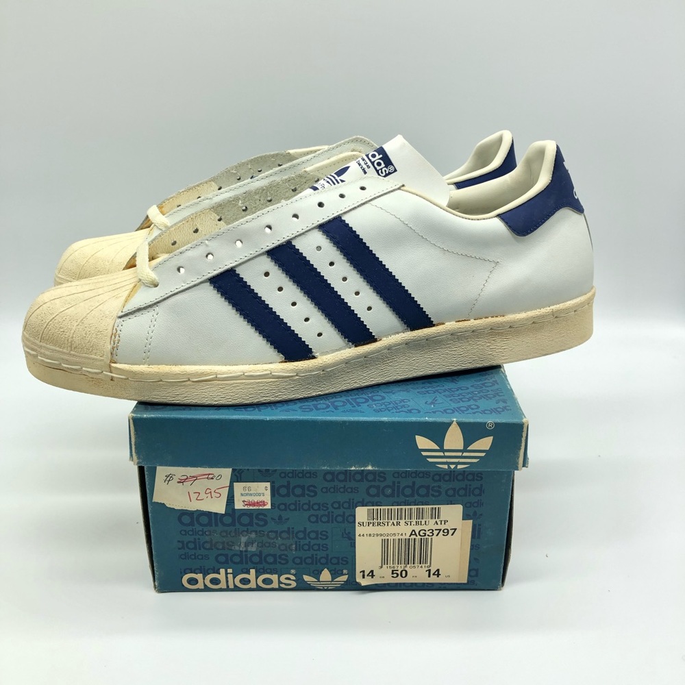 RARE Original Adidas Superstar Vintage 70's SZ 14